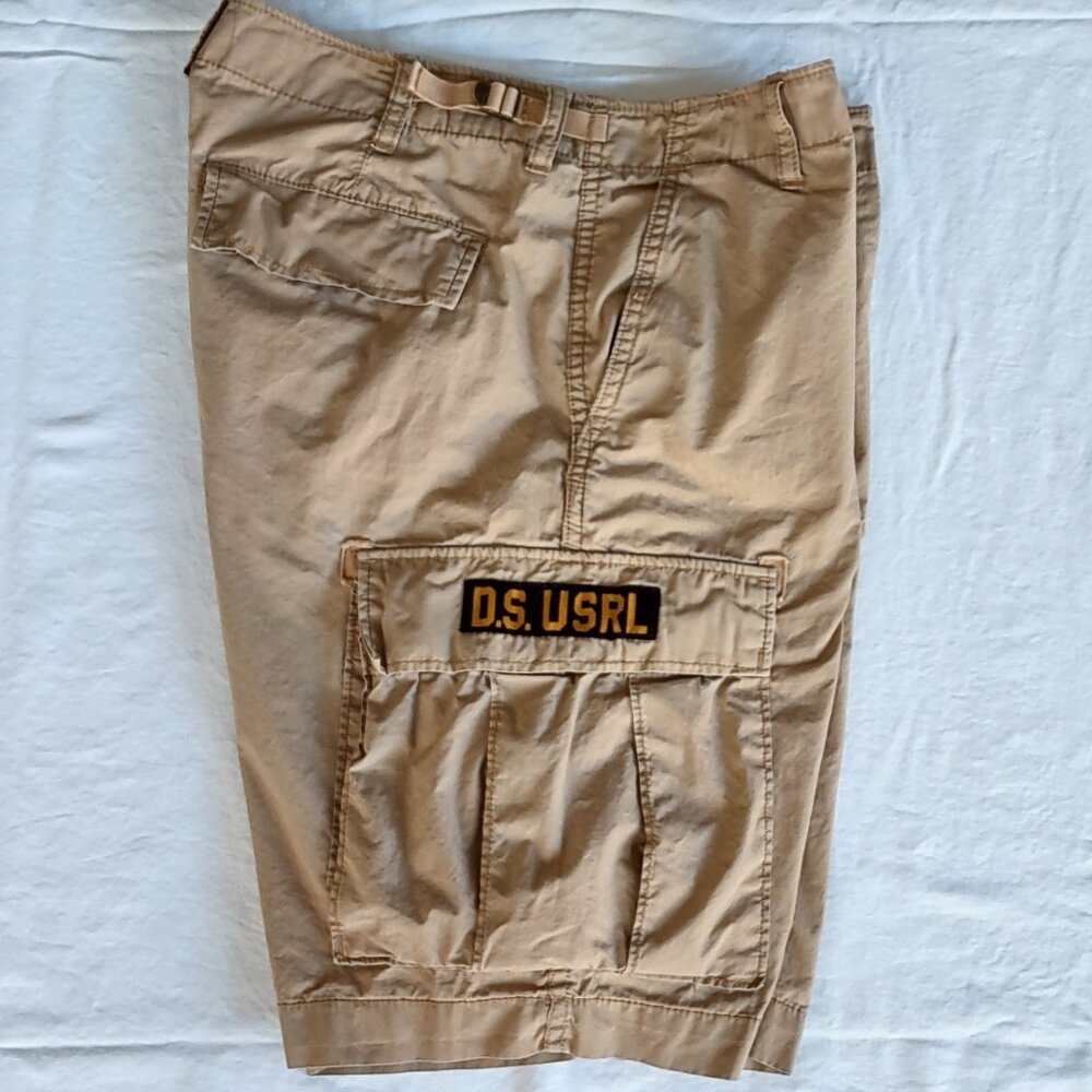 Denim & Supply Ralph Lauren Cargo Shorts Mens 31 Tan Military USRL 11" Inseam